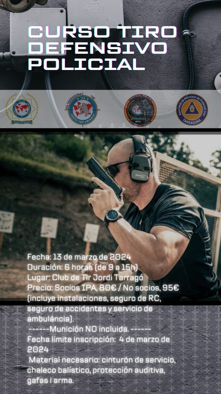Curso de tiro defensivo policial