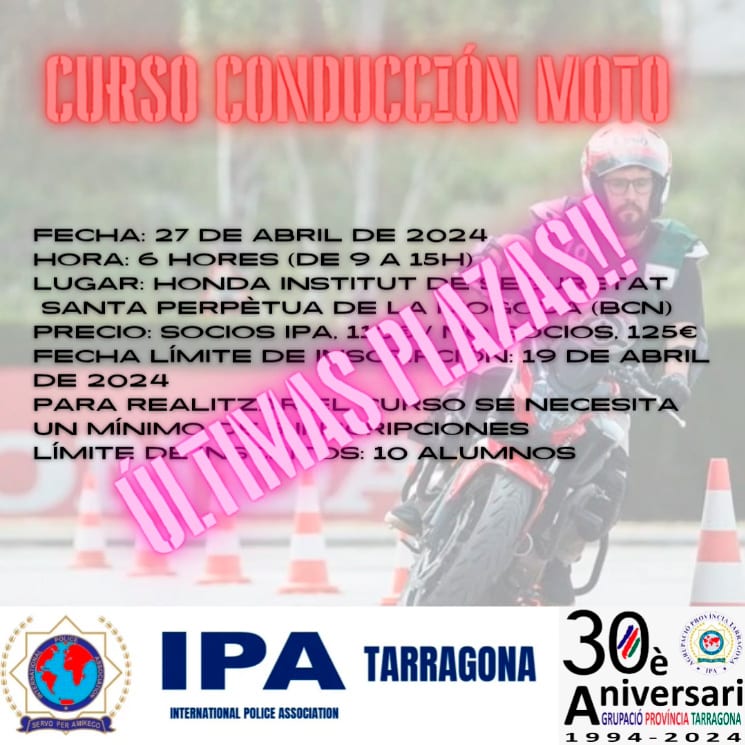 Curso conducción moto