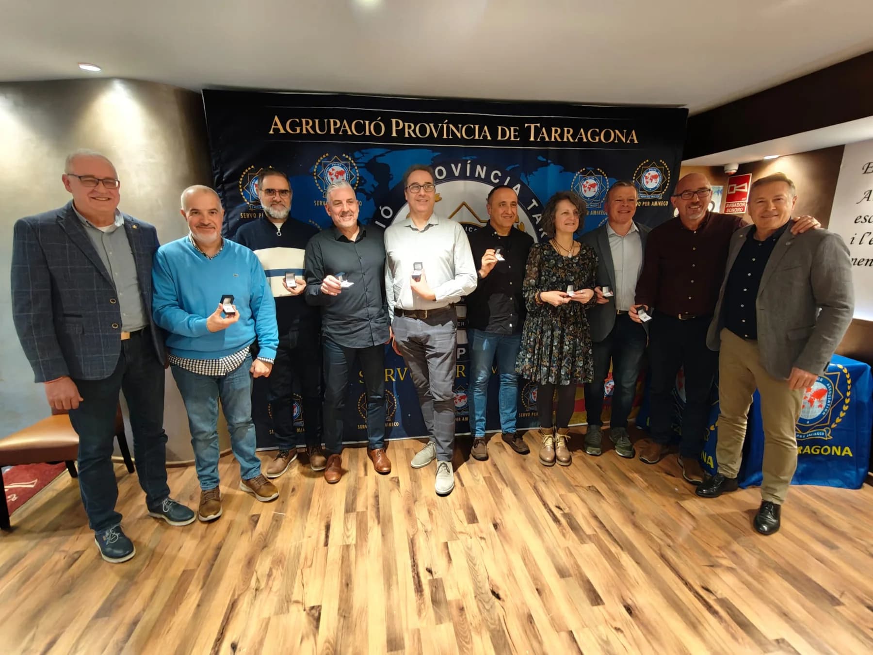 Socios de IPA Tarragona en un acto de la agrupación