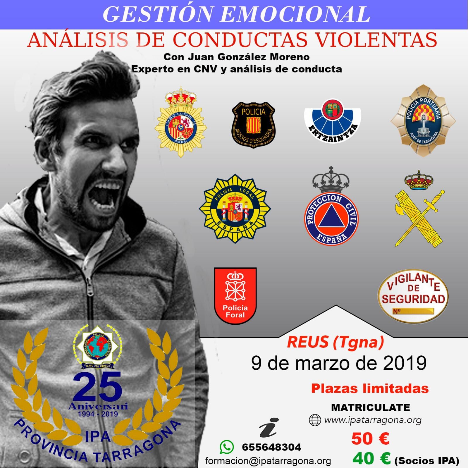 Gestión emocional y análisis policial de la conducta violenta