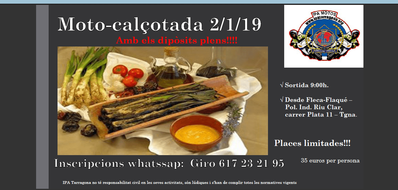 CALÇOTADA IPA TARRAGONA