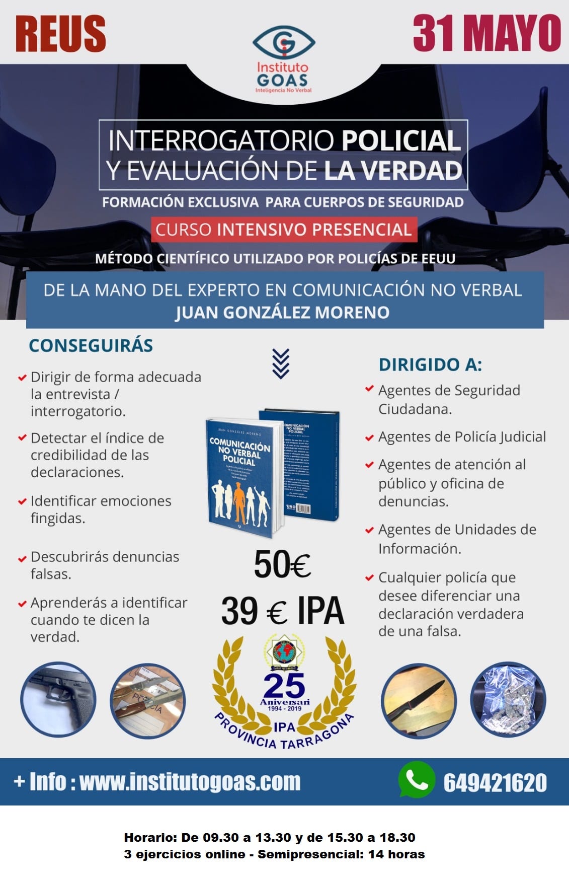 CURSO DE INTERROGATORIO POLICIAL Y EVALUACIÓN DE LA VERDAD